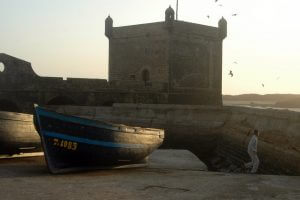 Vue du port d'Essaouira au Maroc.