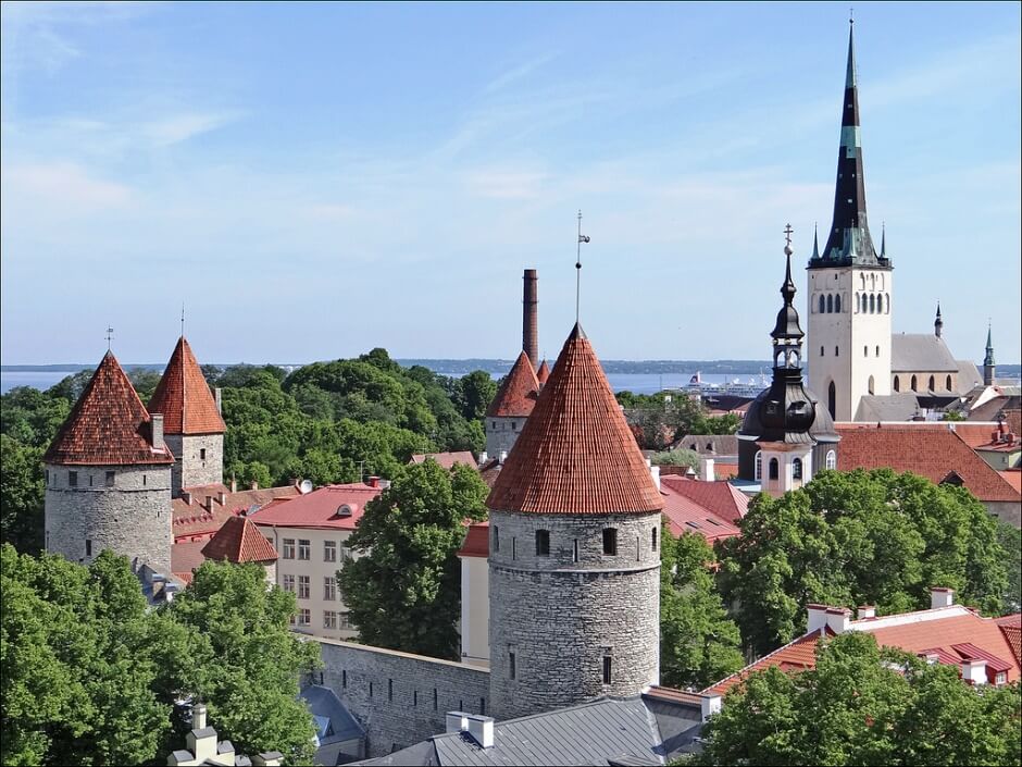 Vue de Tallinn en Estonie.