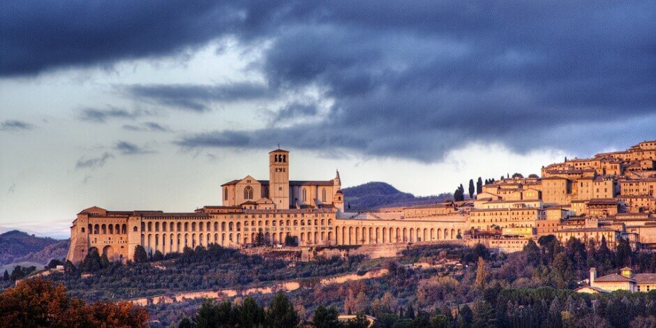 Vue d'Assise en Ombrie, Italie.