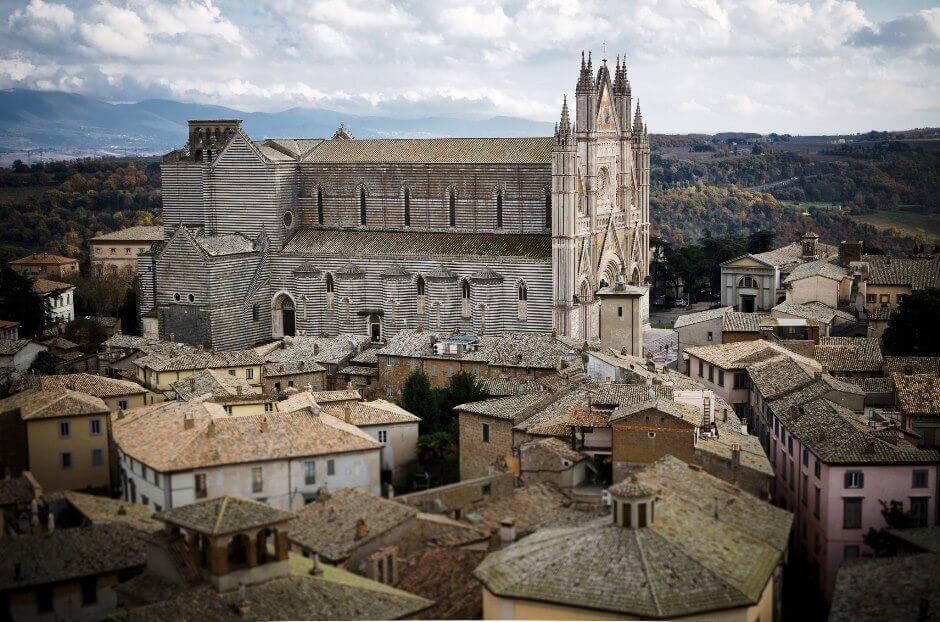 Vue de la ville d'Orvieto en Ombrie, Italie.