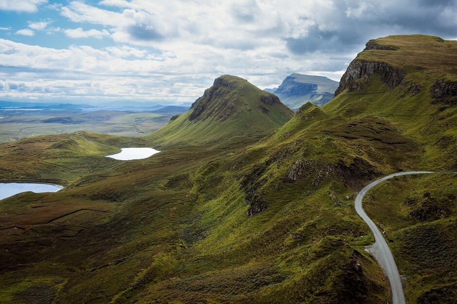 Vue de l'île de Skye en Ecosse.