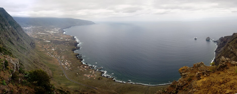 Panorama de l’île d’El Hierro aux Canaries en Espagne.