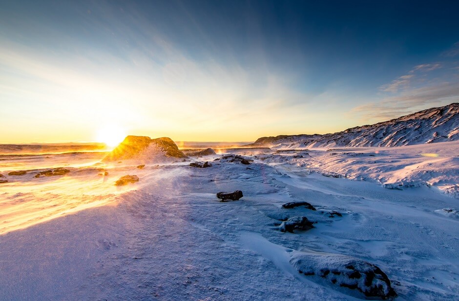 Vue du parc national de Vatnajökull en Islande.