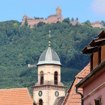 La château du Haut-Koenigsbourg en Alsace.