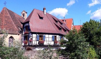 Le village de Kaysersberg en Alsace.