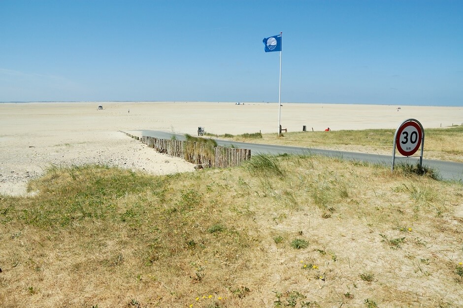 Vue de l'île de Romo au Danemark.