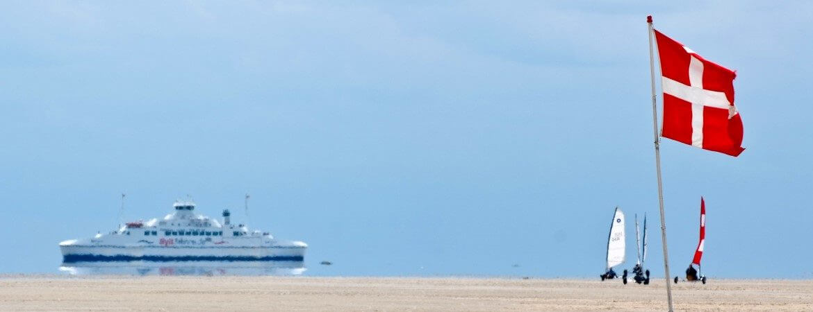 Vue de l'île de Romo au Danemark.