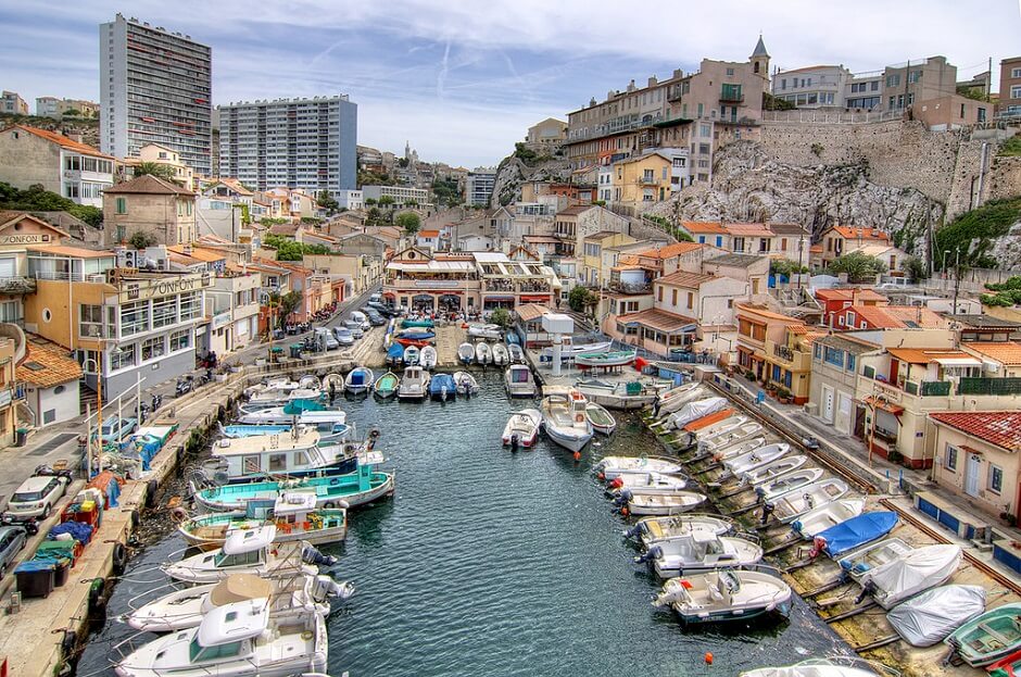 Vue de la Corniche à Marseille.