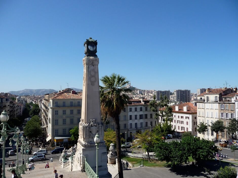 Vue de Marseille depuis la gare Saint-Charles.