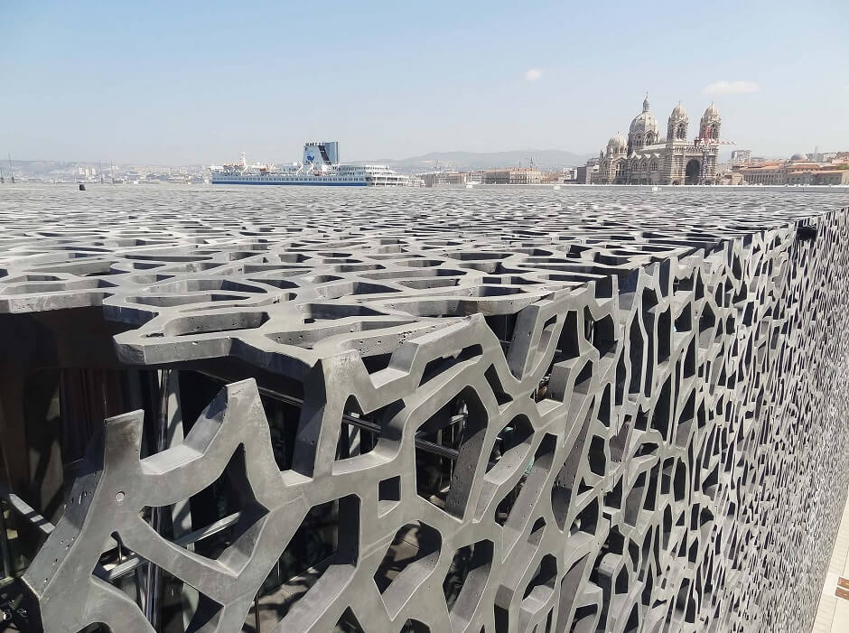 Vue du Mucem à Marseille.