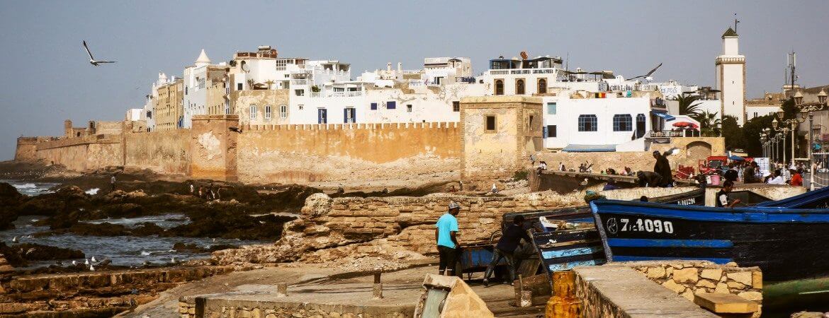 Vue de la ville d'Essaouira au Maroc.