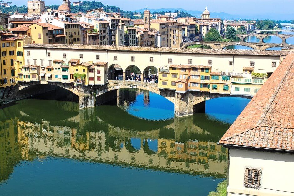 Vue du Ponte Vecchio à Florence.