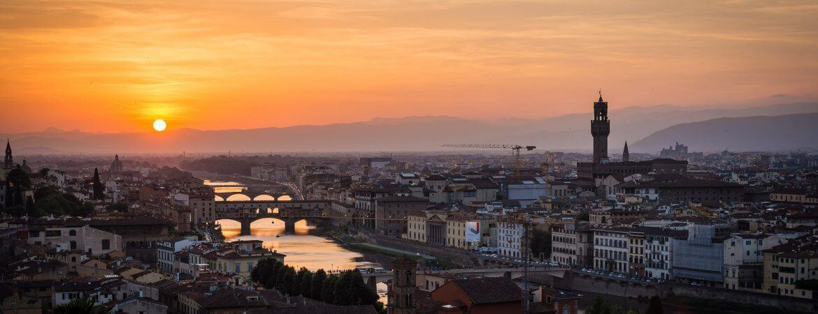 Vue générale de Florence en Italie.