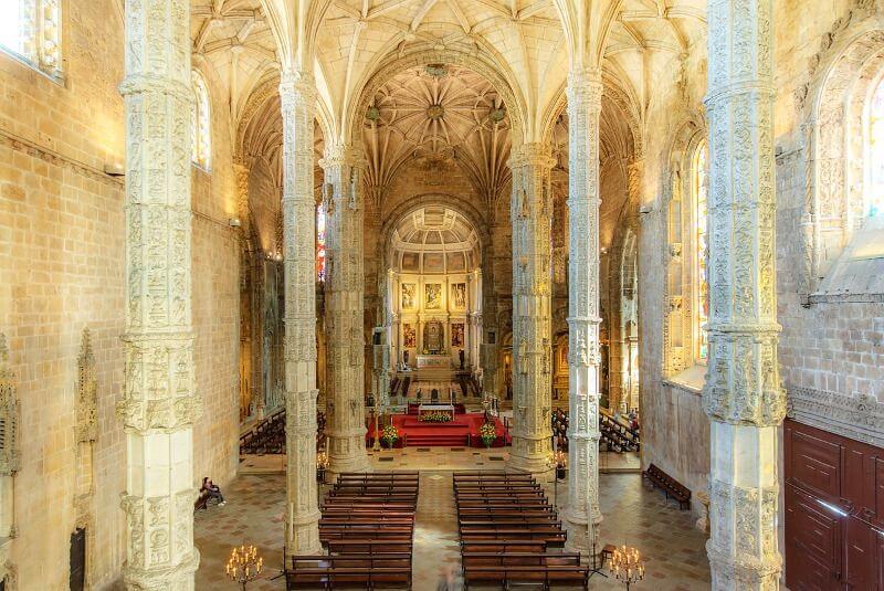 Intérieur du monastère de Belem.