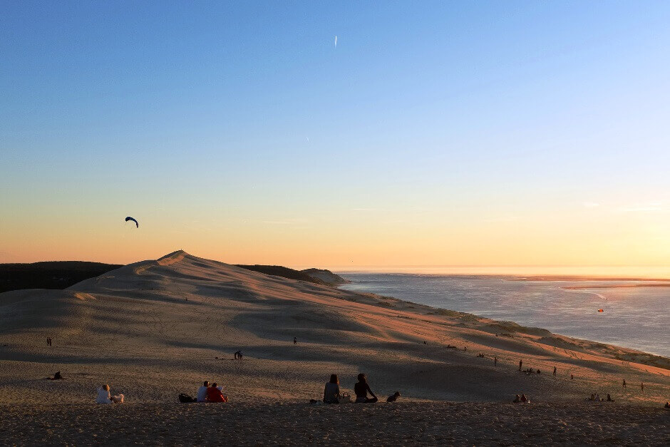 Au sommet de la dune du Pilat.