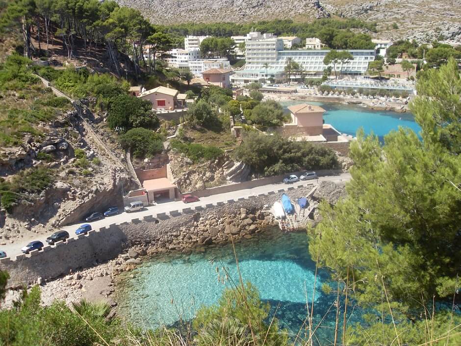 Vue de Cala San Vincenç à Majorque.