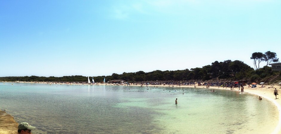 Vue de la plage d'Es Trenc à Majorque.