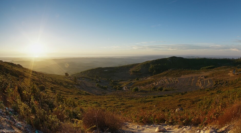 Vue de la Serra de Monchique au Portugal.