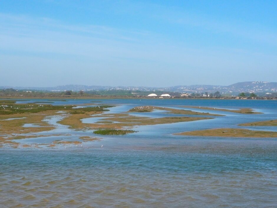 Vue du parc naturel de Ria Formosa en Algarve.