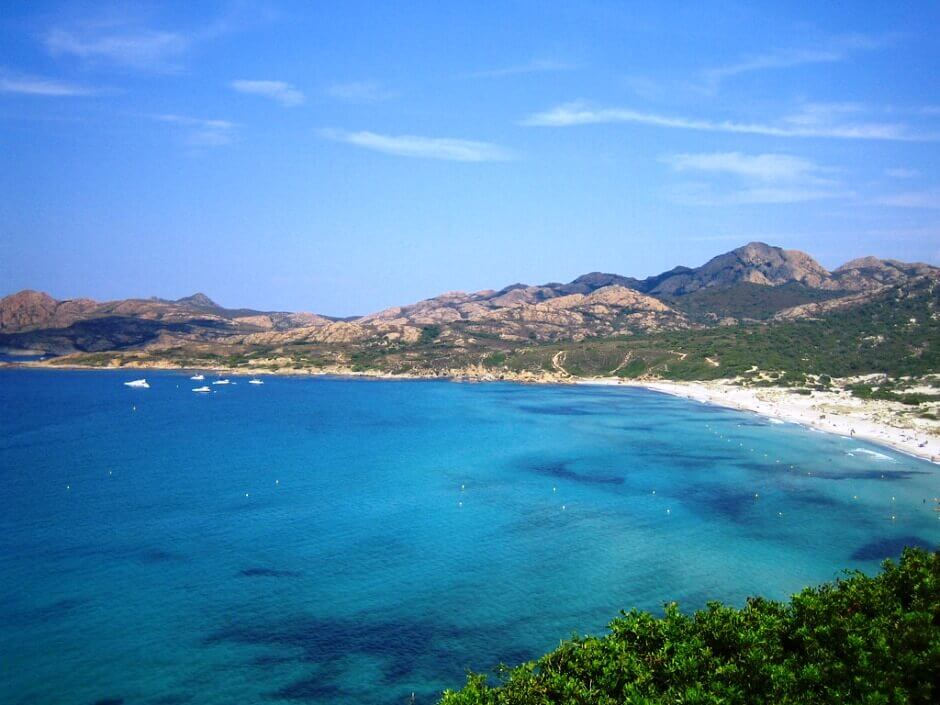 Plage de l'Ostriconi en Corse.