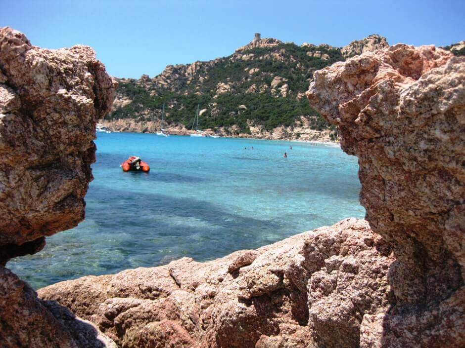 La plage de Roccapina en Corse.