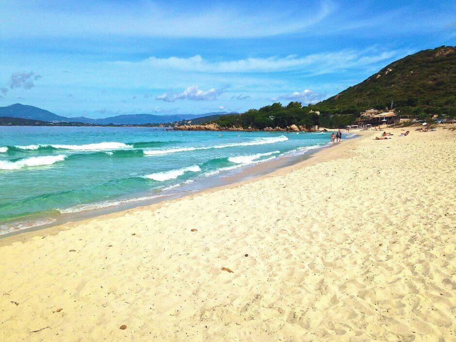 Plage à Verghia en Corse.