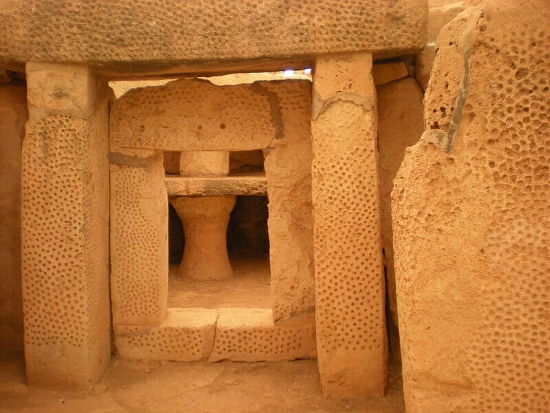 Temple d'Hagar Qim à Malte.