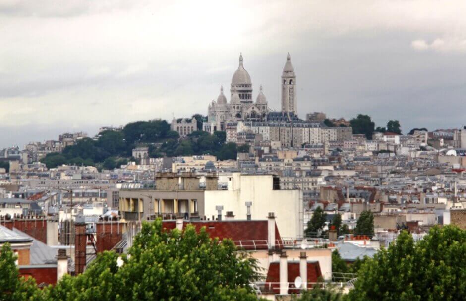 Vue du Sacré-Cœur à Paris.