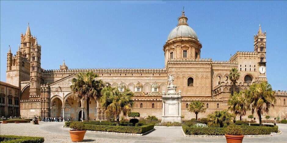 Vue de la cathédrale de Palerme.