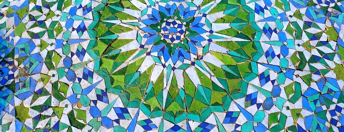 Mosaique dans une mosquée marocaine.