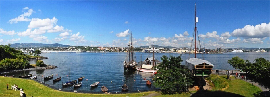 Panorama sur Oslo depuis Bygdøy.