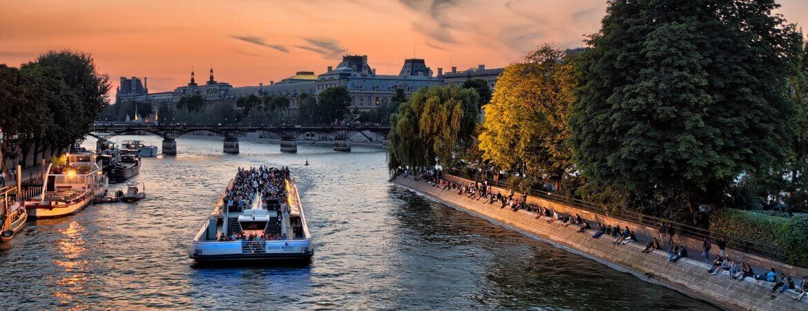 Vue de la Seine à Paris.