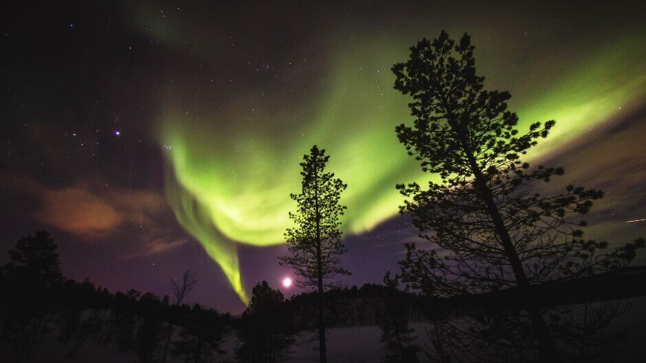 Une aurore boréale en Norvège.