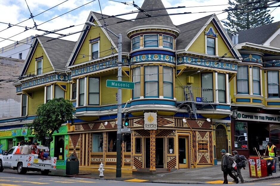 Rue du quartier Haight-Ashbury à San Francisco.