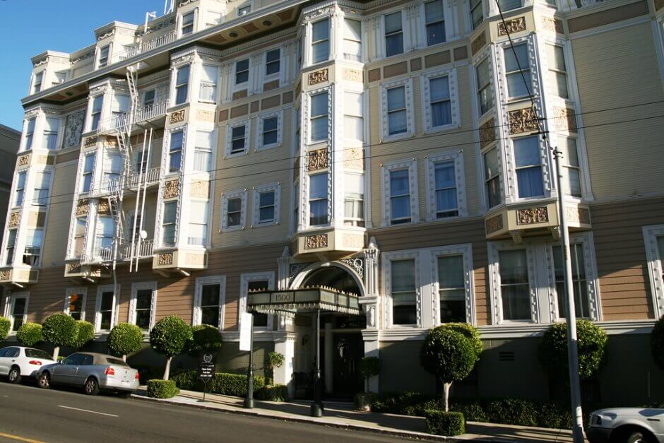 Façade de l'hôtel Majestic