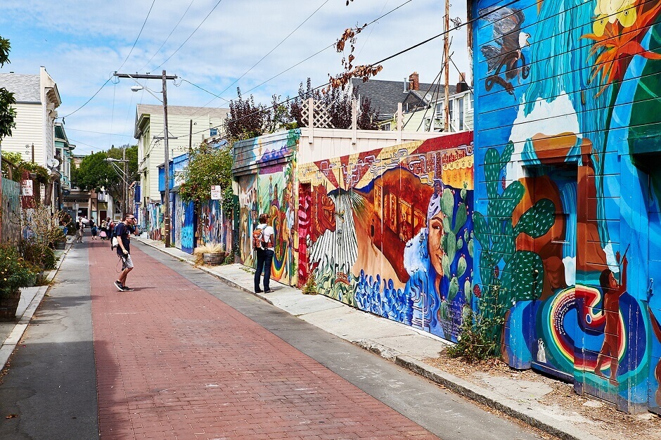 Rue de Mission District à San Francisco.