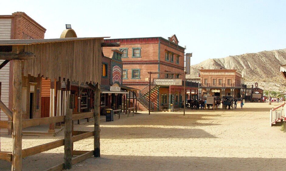 Tournage de western en Andalousie.