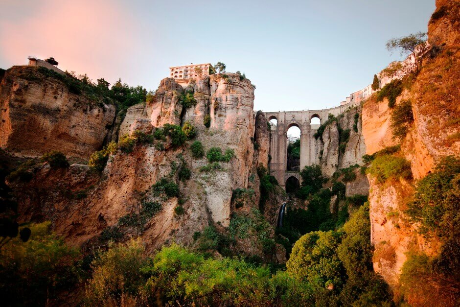 Vue de Ronda en Andalousie.