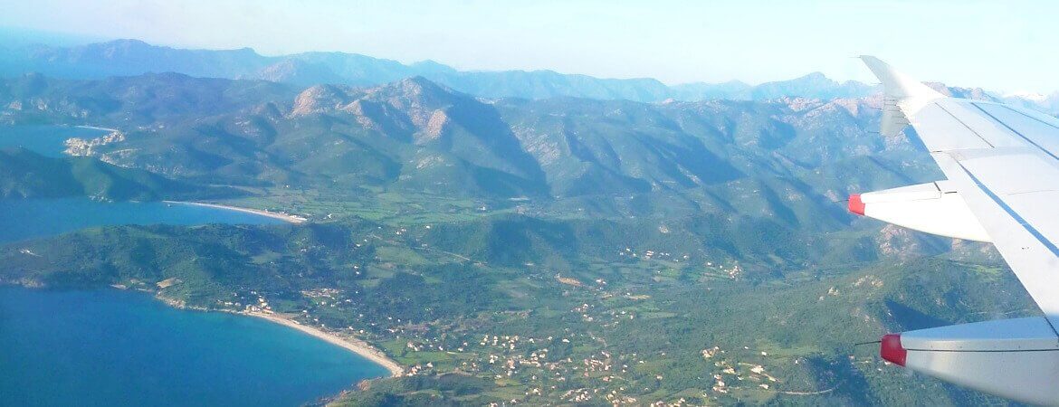 La Corse vue d'avion.