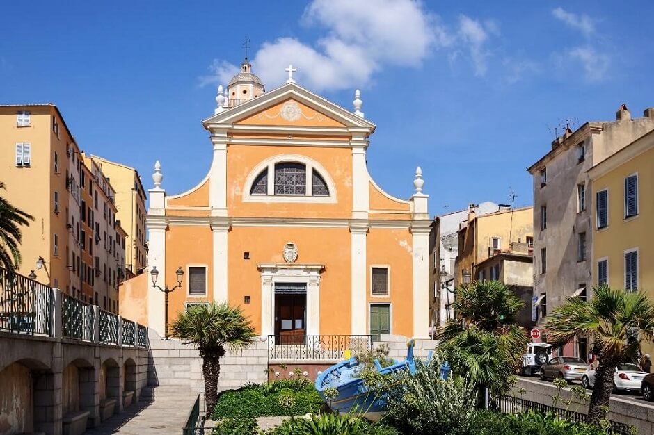 Cathédrale d'Ajaccio en Corse.