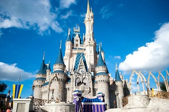 Le château de Disney à Orlando en Floride.