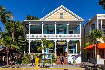 Maison sur une île des Keys de Floride.