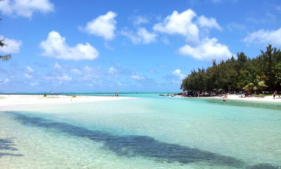 Plage de l'île Maurice.