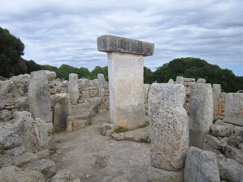 Un dolmen à Minorque.