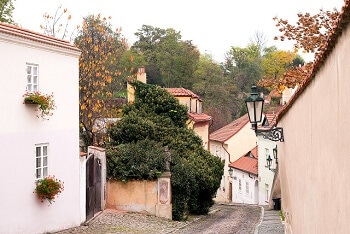 Une rue à Prague.