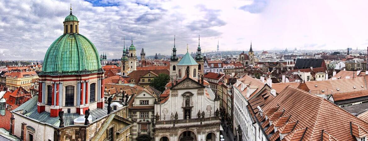 Vue de la ville de Prague.