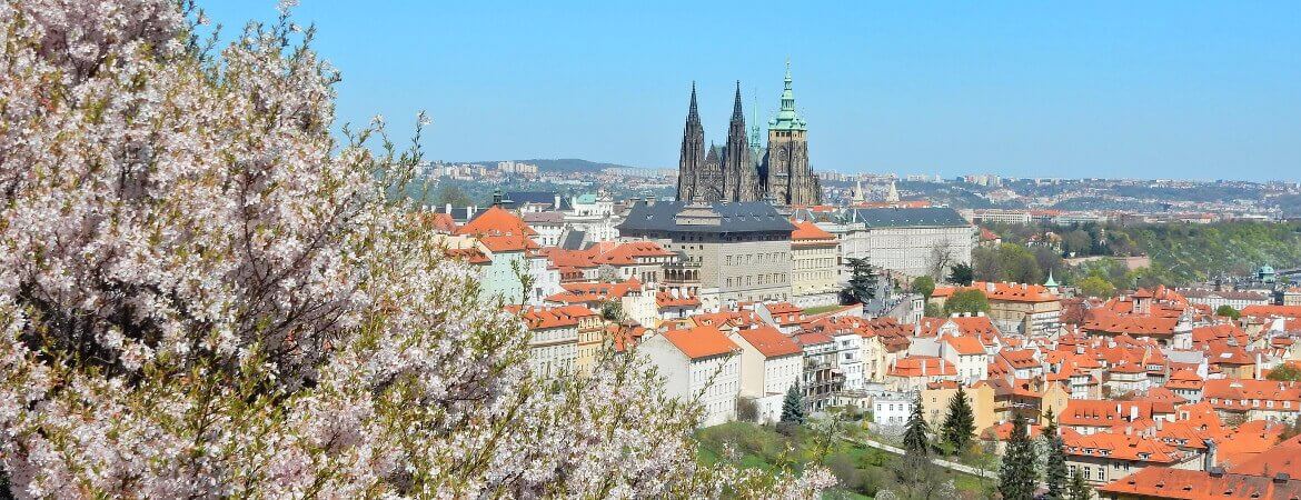 Point de vue sur Prague.