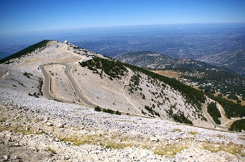 Au sommet du mont Ventoux.