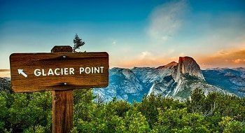 Panneau dans le parc de Yosemite.