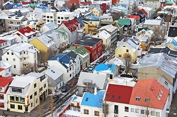 Vue de Reykjavik.